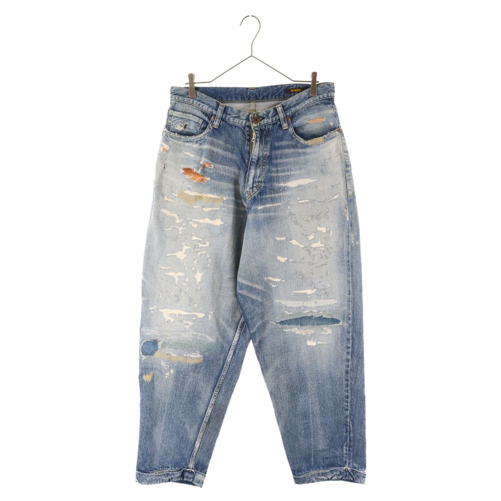 ripped buggy denim pants バギーデニムパンツ - パンツ