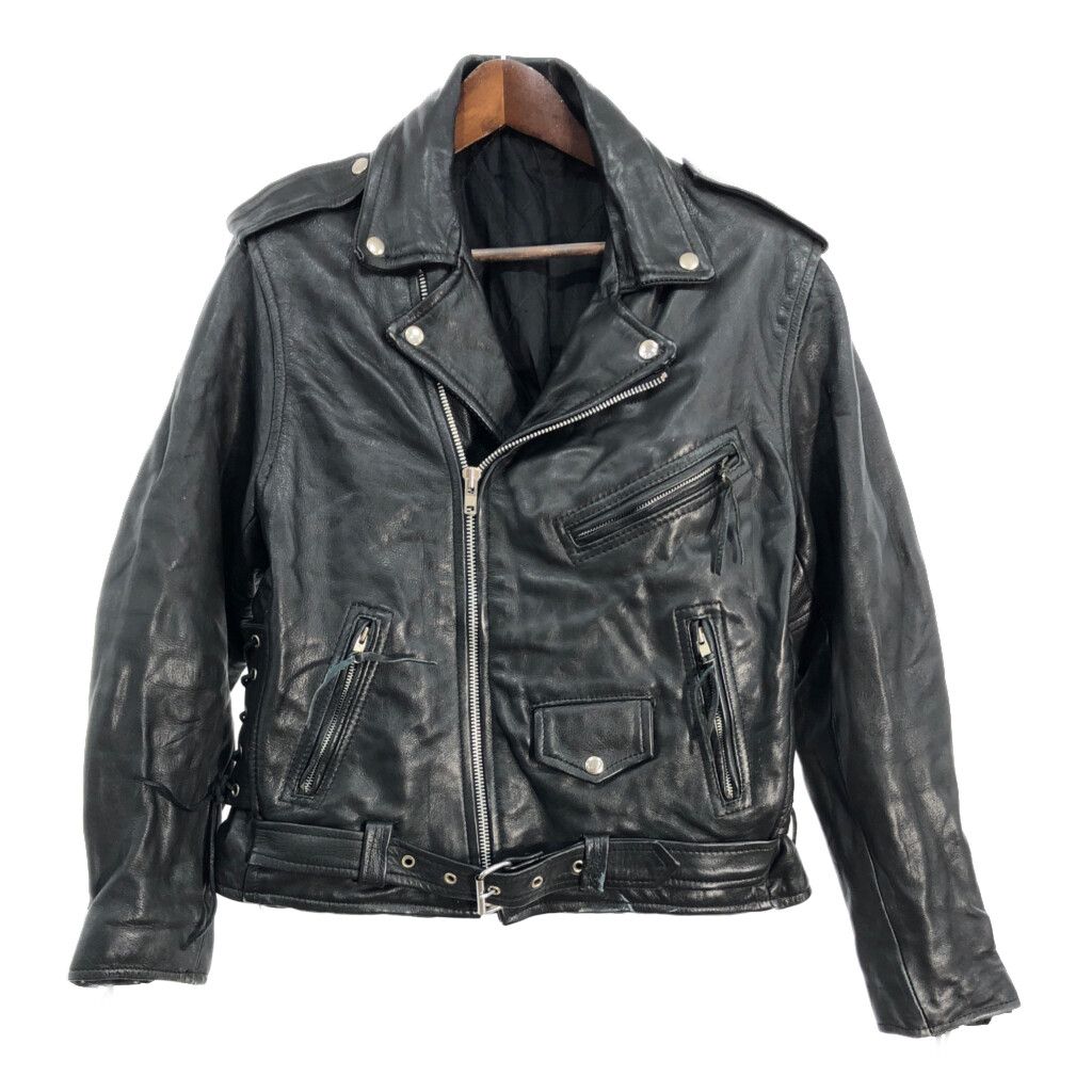 ダブルライダースジャケット レザージャケット バイクウェア モーター  