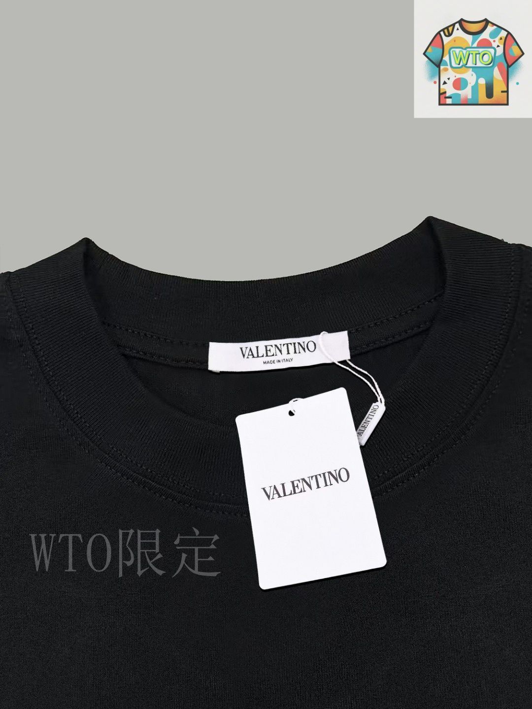 今日特価】VALENTINO クラシックロゴ プリント T シャツ-2