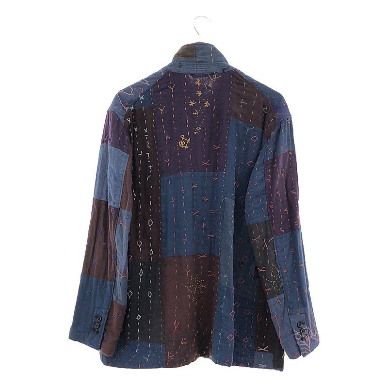 【美品】  Engineered Garments / エンジニアドガーメンツ | Loiter Jacket / Square Handstitch / ロイタージャケット / スクエアーハンドステッチ | S | ネイビー/パープル/ボルドー | メンズ 美品】 Engineered Garments / エンジニアドガーメンツ | Loiter