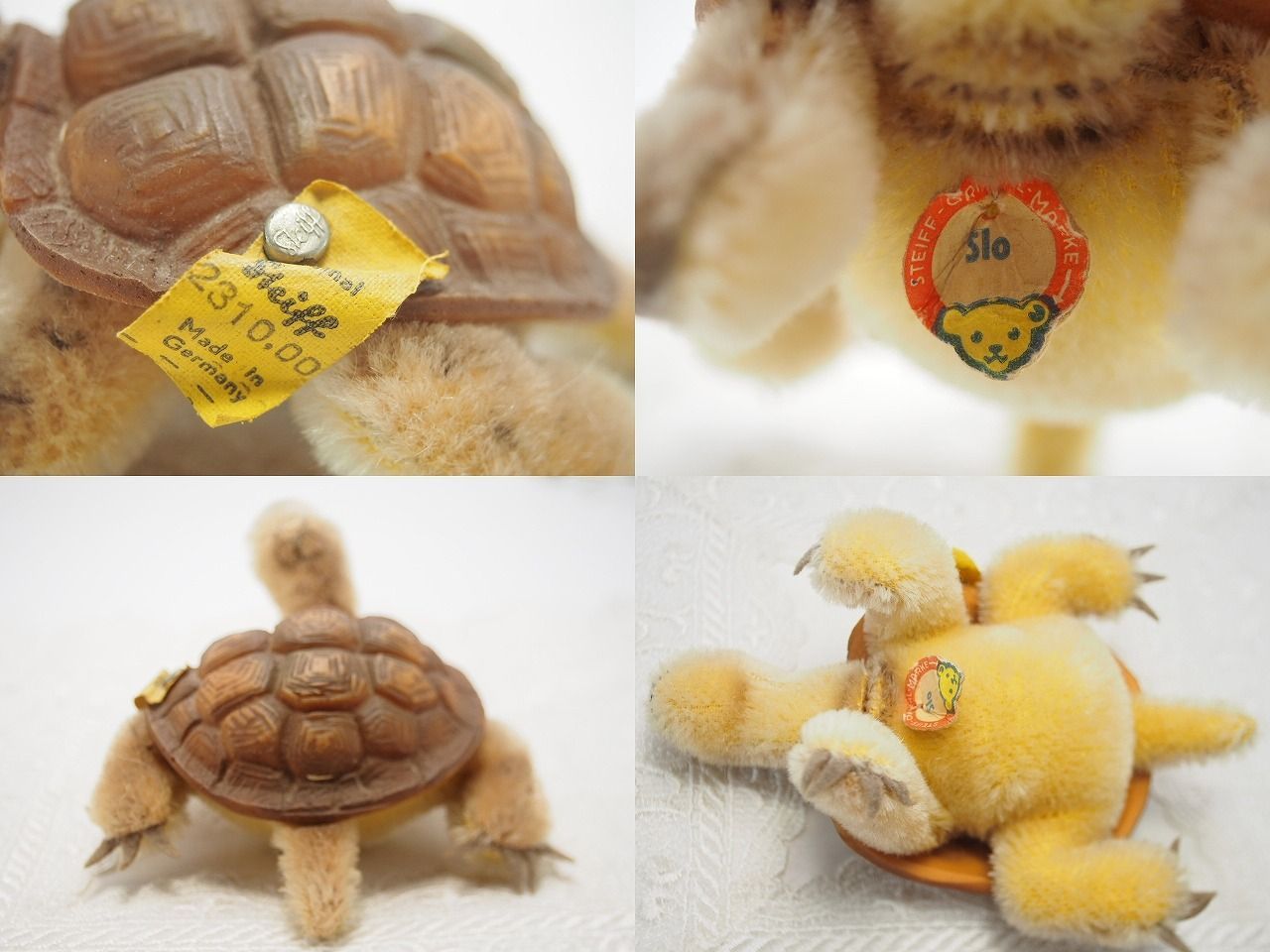 Steiff - シュタイフ★Slo Turtle 10cm ID完品★カメのソロ/タートル/亀 送料無料☆シュタイフ☆Slo Turtle 10cm オールID's完品☆カメの
