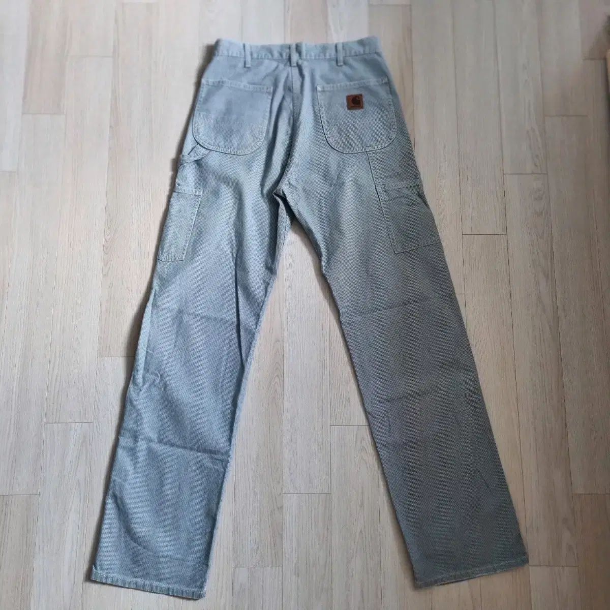 カーハートCarhartt ヒッコリーストライプ ワークパンツ 30 30 ) カーハート ヒッコリース カーペンター ワークパンツ
