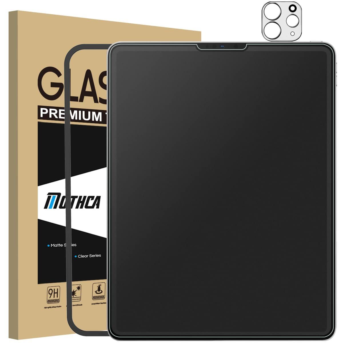 【人気商品】(2022 第6世代 M2 12.9 / 2021 第5世代 / Pro 2020 第4世代) 用 ガラスフィルム iPad 保護フィルム 液晶スクラブガラス さらさら 日本旭硝子製素材 アンチグレア 指紋防止 反射防止 飛散防