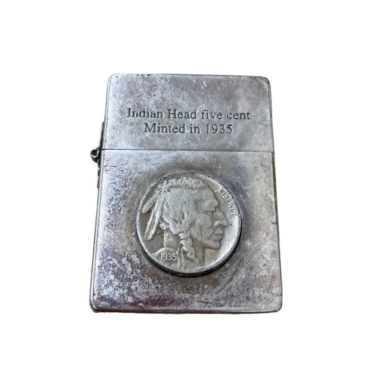 170590 ZIPPO ジッポー Indian Head five cent Minted in 1935 2007年 動作未