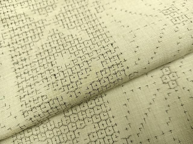 平和屋着物○結城紬 80亀甲 麻の葉間道 正絹 逸品 未使用 AAAY8952ph  