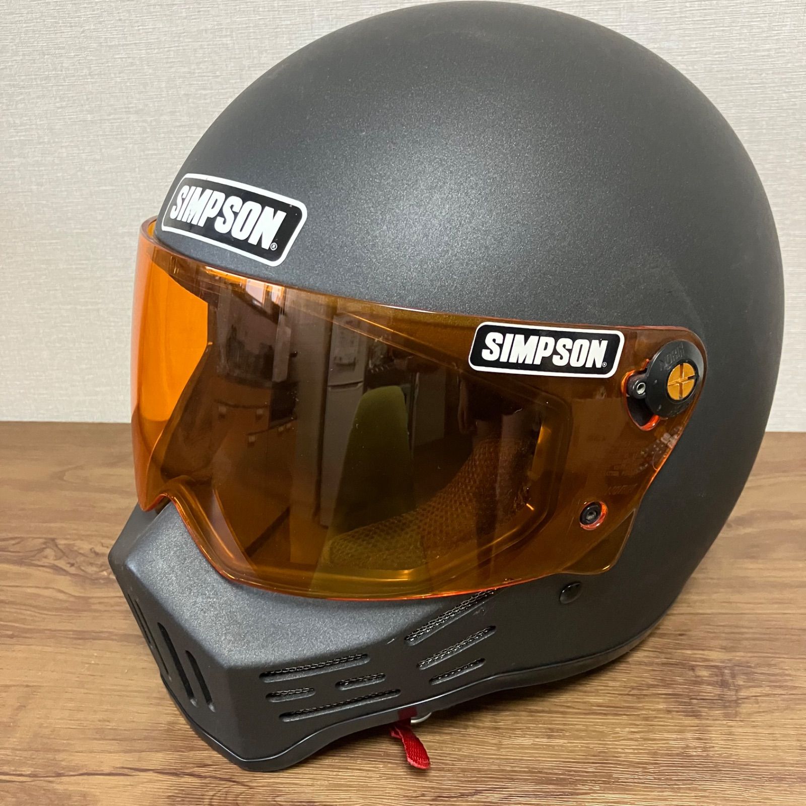 SIMSON フルフェイスヘルメット クリアシールド付き SIMPSON（バイク） SIMPSON シンプソン フルフェイス共通ミラー