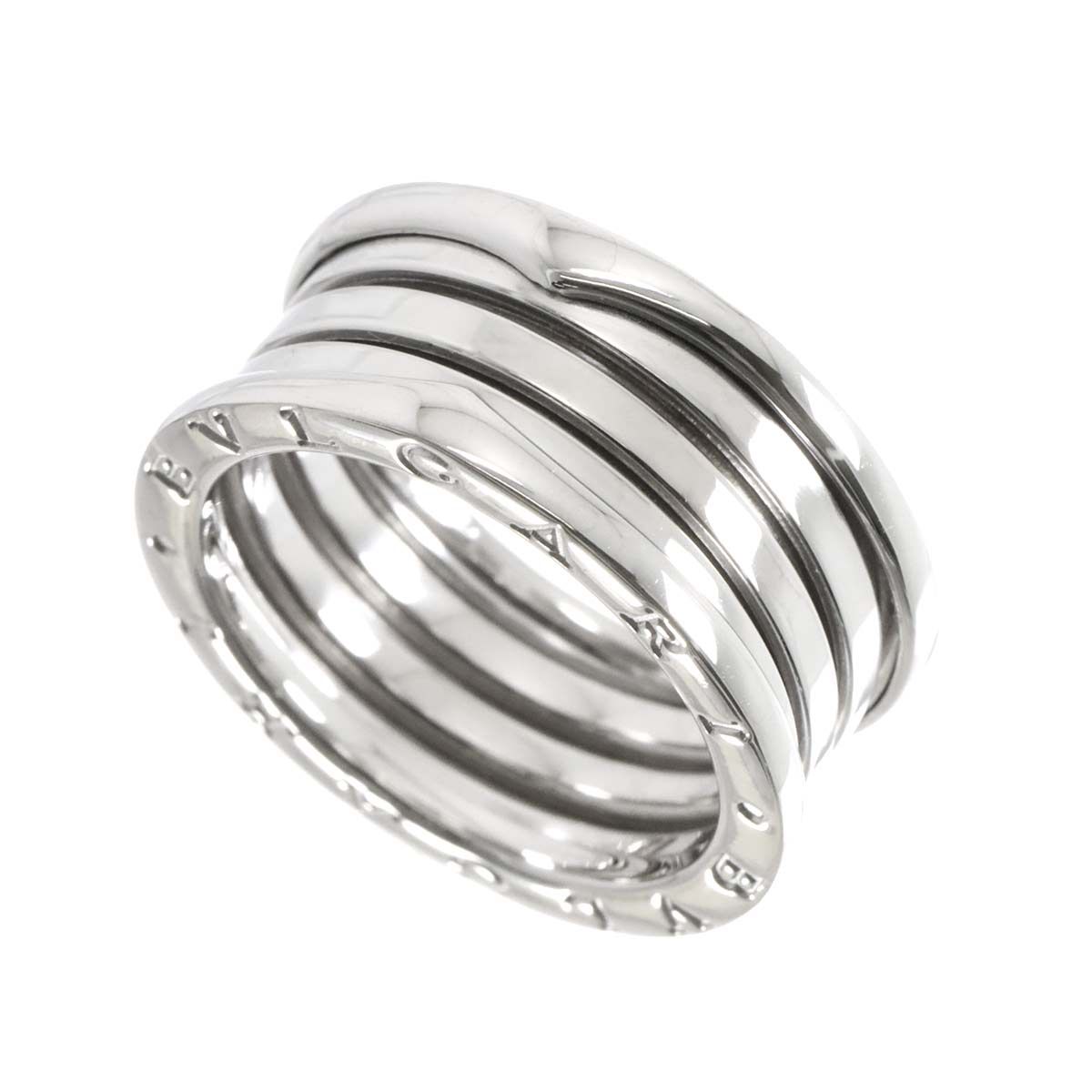 ブルガリ BVLGARI ビーゼロワン 3バンド #62 リング K18 WG ホワイト