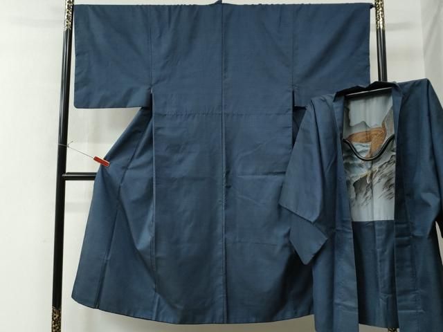 平和屋着物●男性 本場大島紬 アンサンブル 100亀甲 総詰め 正絹 CAAW8480yc