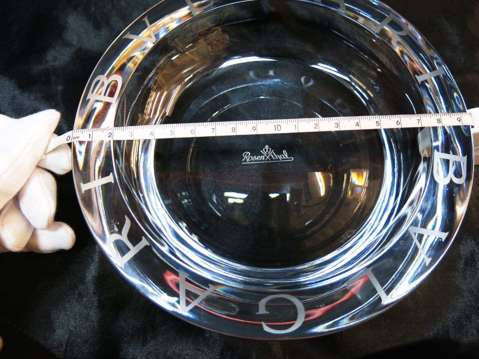 Y2392-2 ブルガリ ローゼンタール クリスタル アッシュトレイ 箱付き