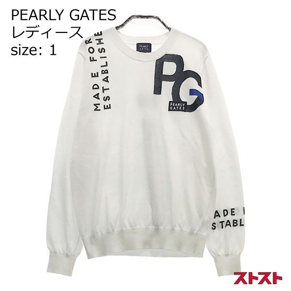 PEARLY GATES パーリーゲイツ 2022年モデル コットンニットセーター ビッグロゴ 1 ［240001877645］