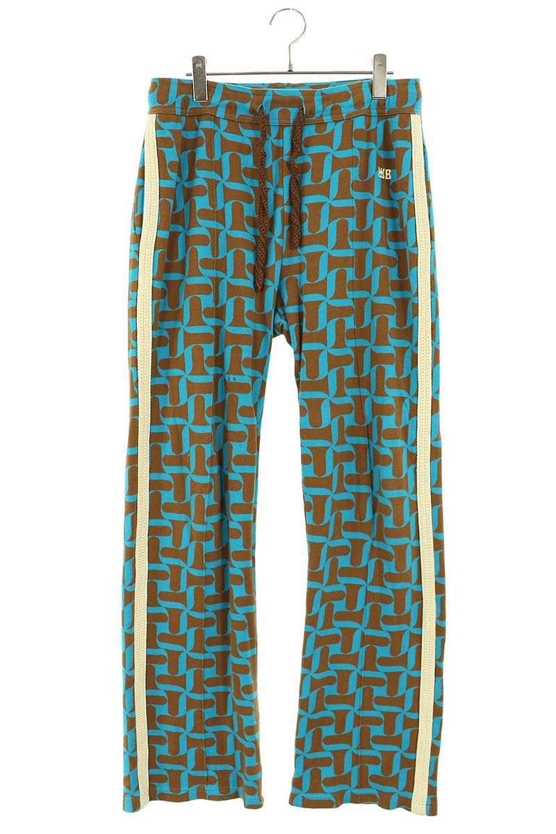 ウェールズボナー Symphony track pants ロゴ総柄トラックロングパンツ メンズ 4