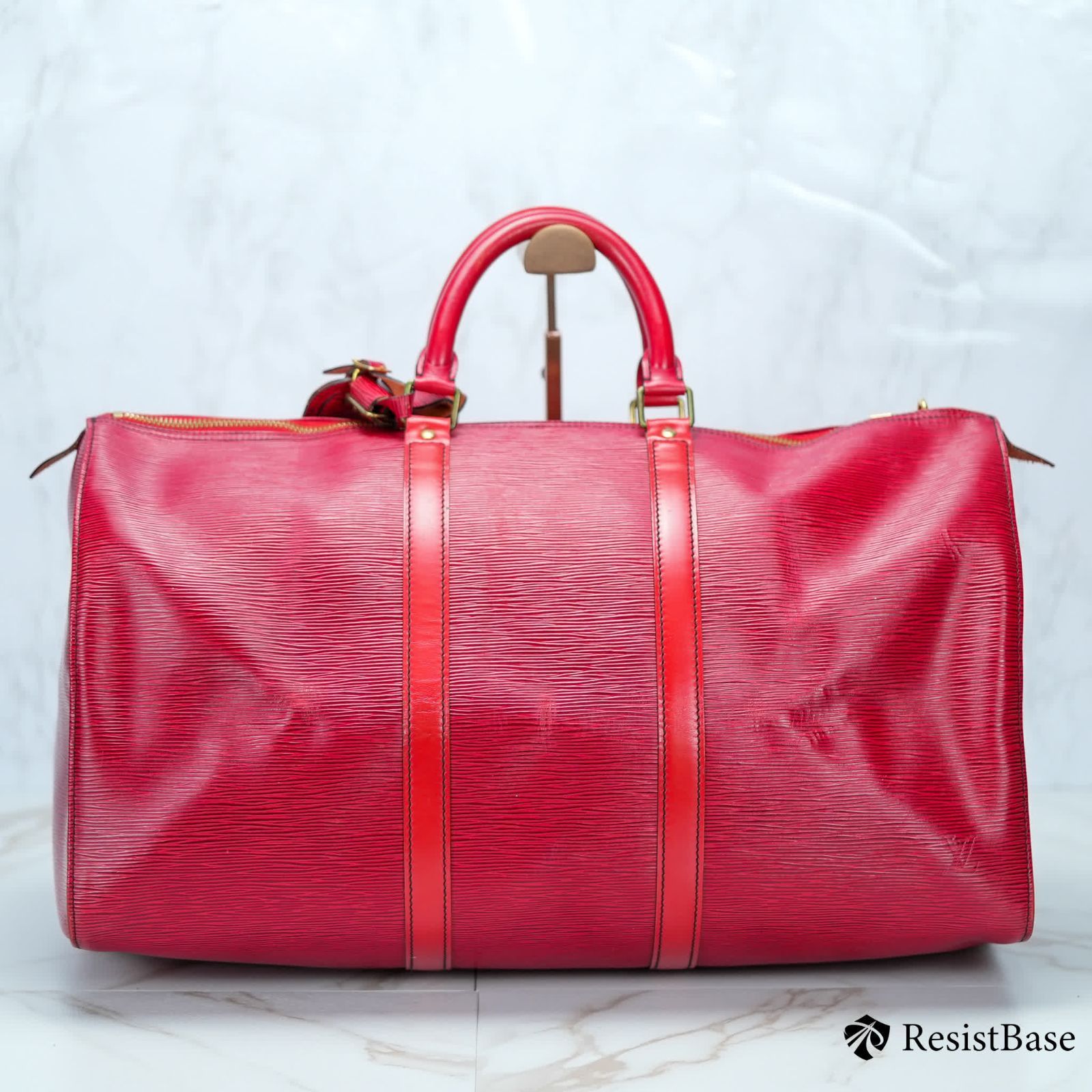 ルイヴィトン 赤エピ キーポル50 ボストンバッグ 中古・古着通販】LOUIS VUITTON (ルイ ヴィトン) ボストンバッグ エピ