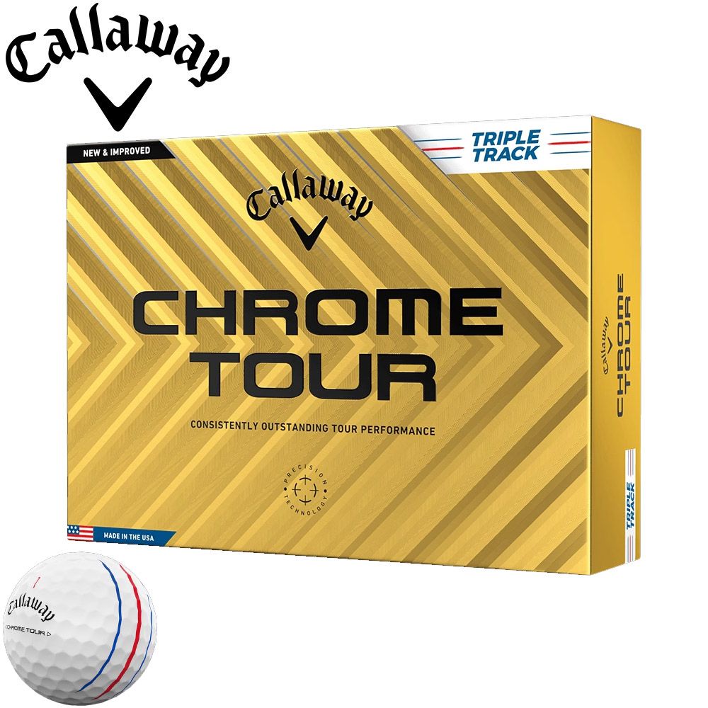 【新品】キャロウェイ クロムツアー　トリプルトラック ホワイト ＋ 1スリーブ Callaway キャロウェイ（Callaway） CHROME TOUR トリプル