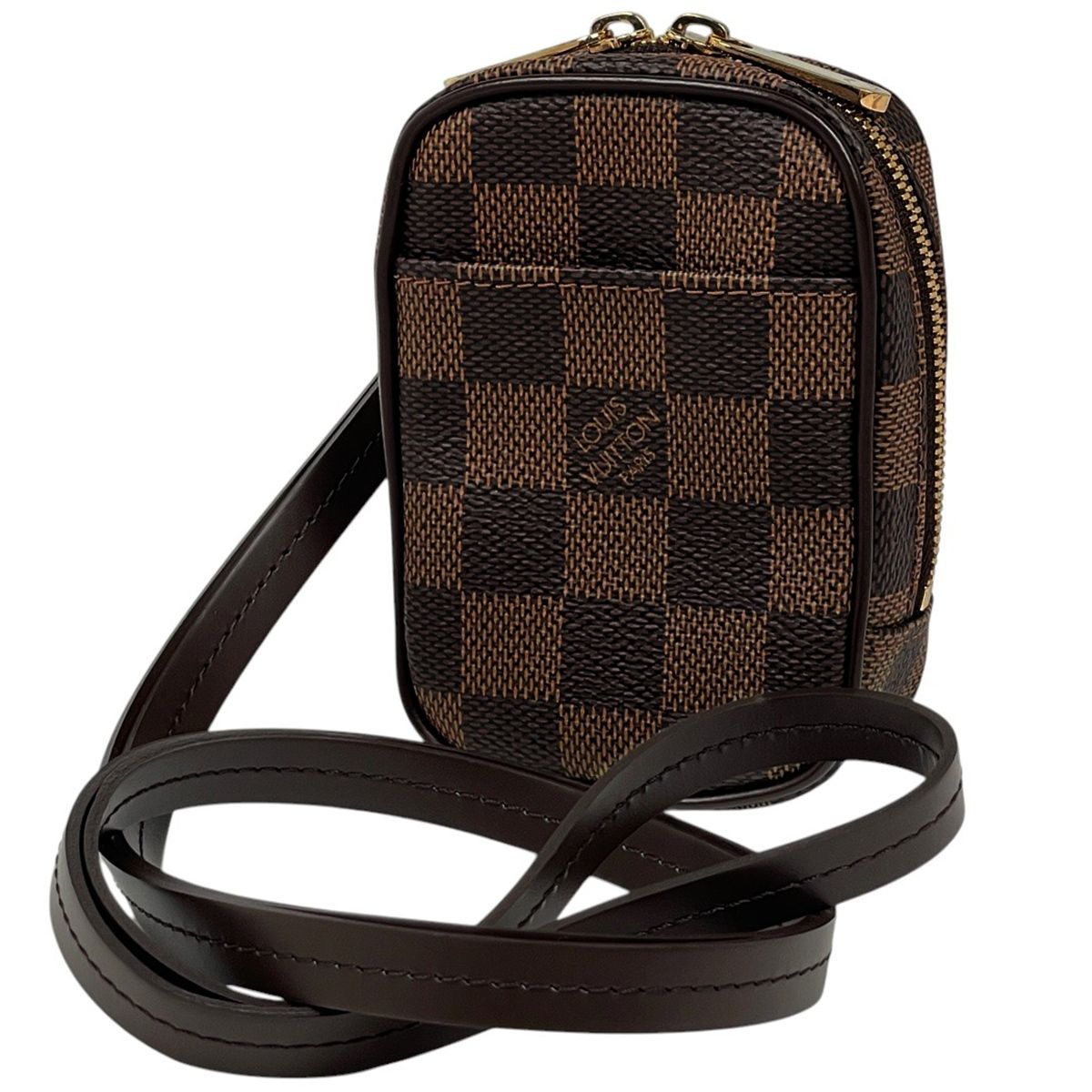ルイ ヴィトン Louis Vuitton エテュイオカピPM 2WAYショルダーバッグ 斜め掛け 化粧ポーチ ダミエ ブラウン N61738 レディース