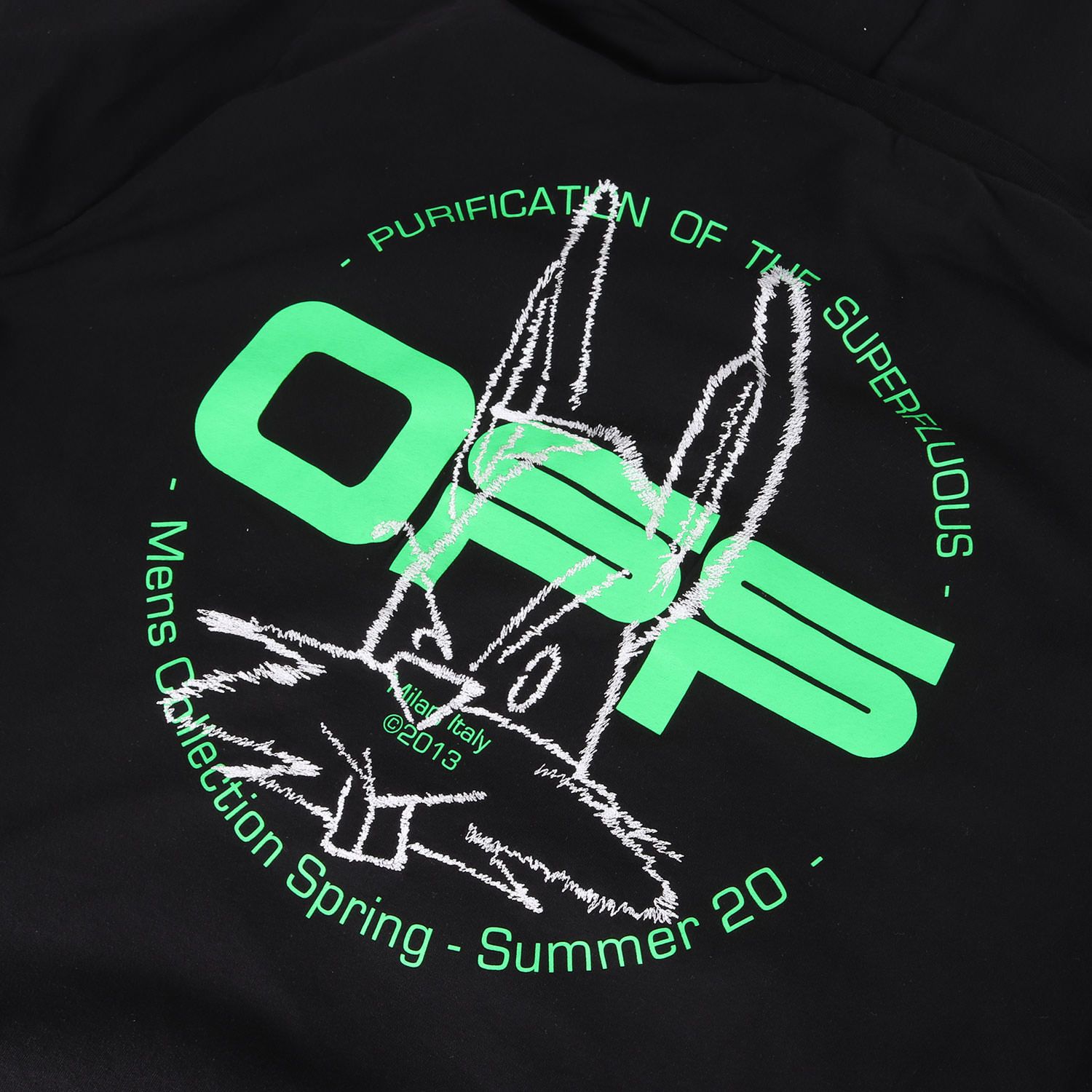 OFF-WHITE オフホワイト パーカー ブラック 黒 サイズ:XL | 20AW