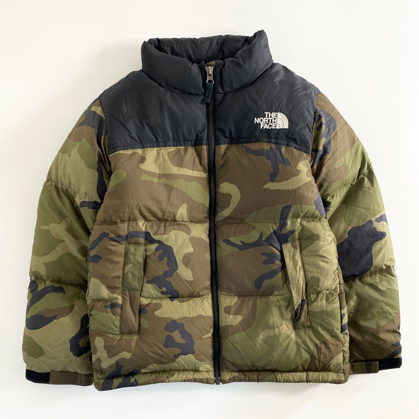 ノースフェイスNORTH FACE 迷彩ジャケット ダウン ナイロンジャケット