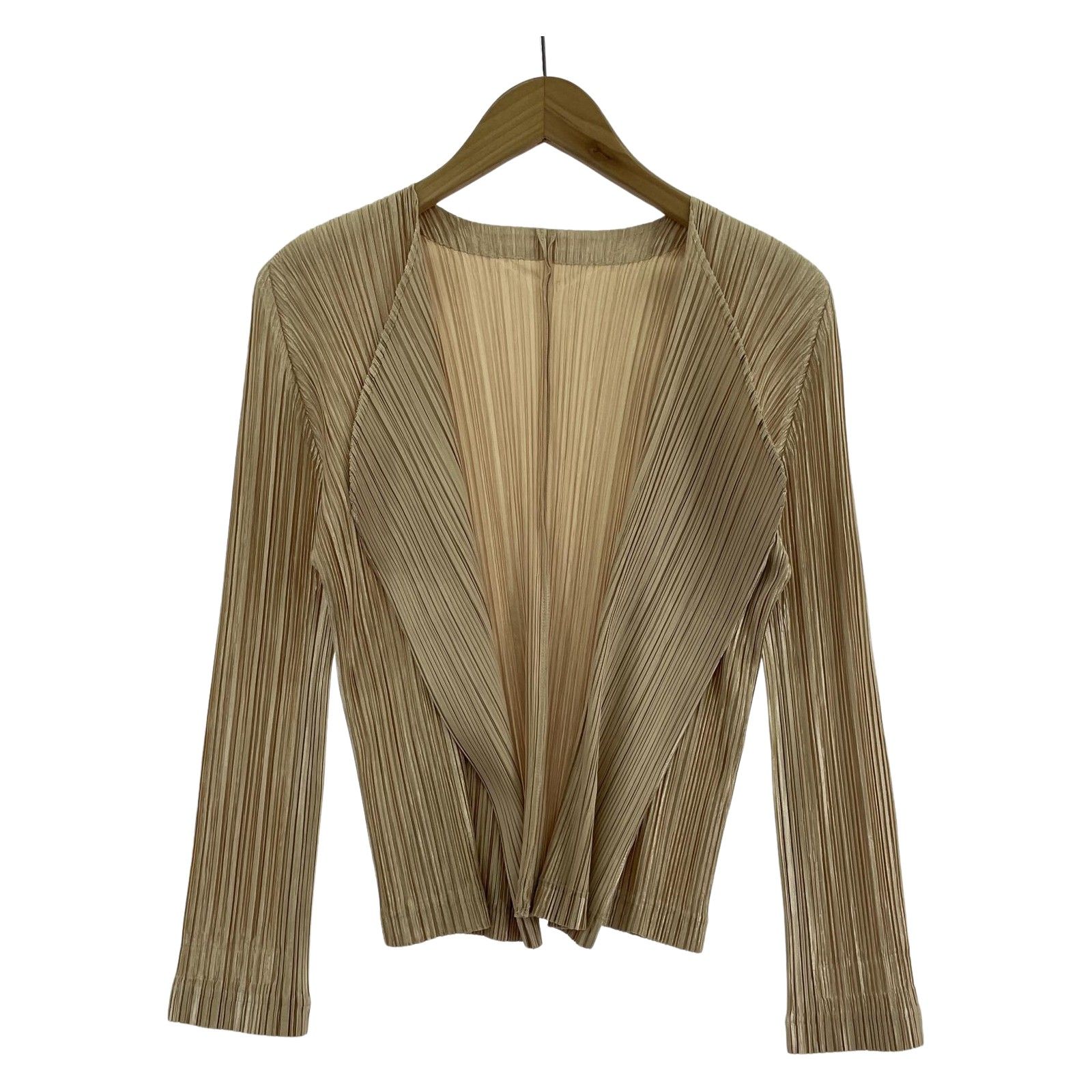 PLEATS PLEASE カーディガン ベージュ