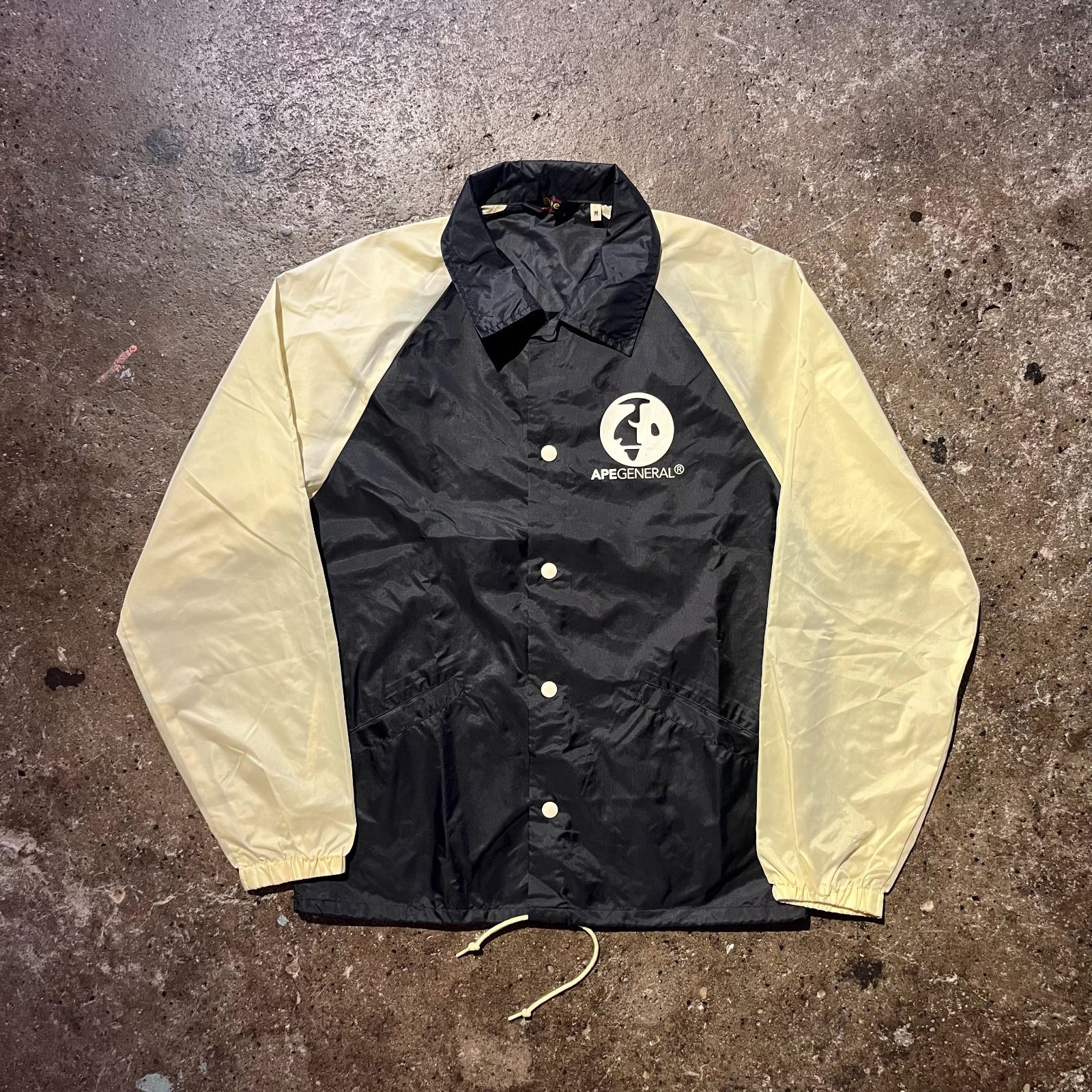 A BETHING APE 90s コーチジャケット バイカラー ナイロン APE GENERAL 