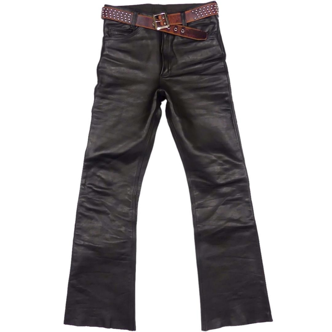 VANSON バンソン レザーパンツ 本革 W32 ブーツカット HH9606