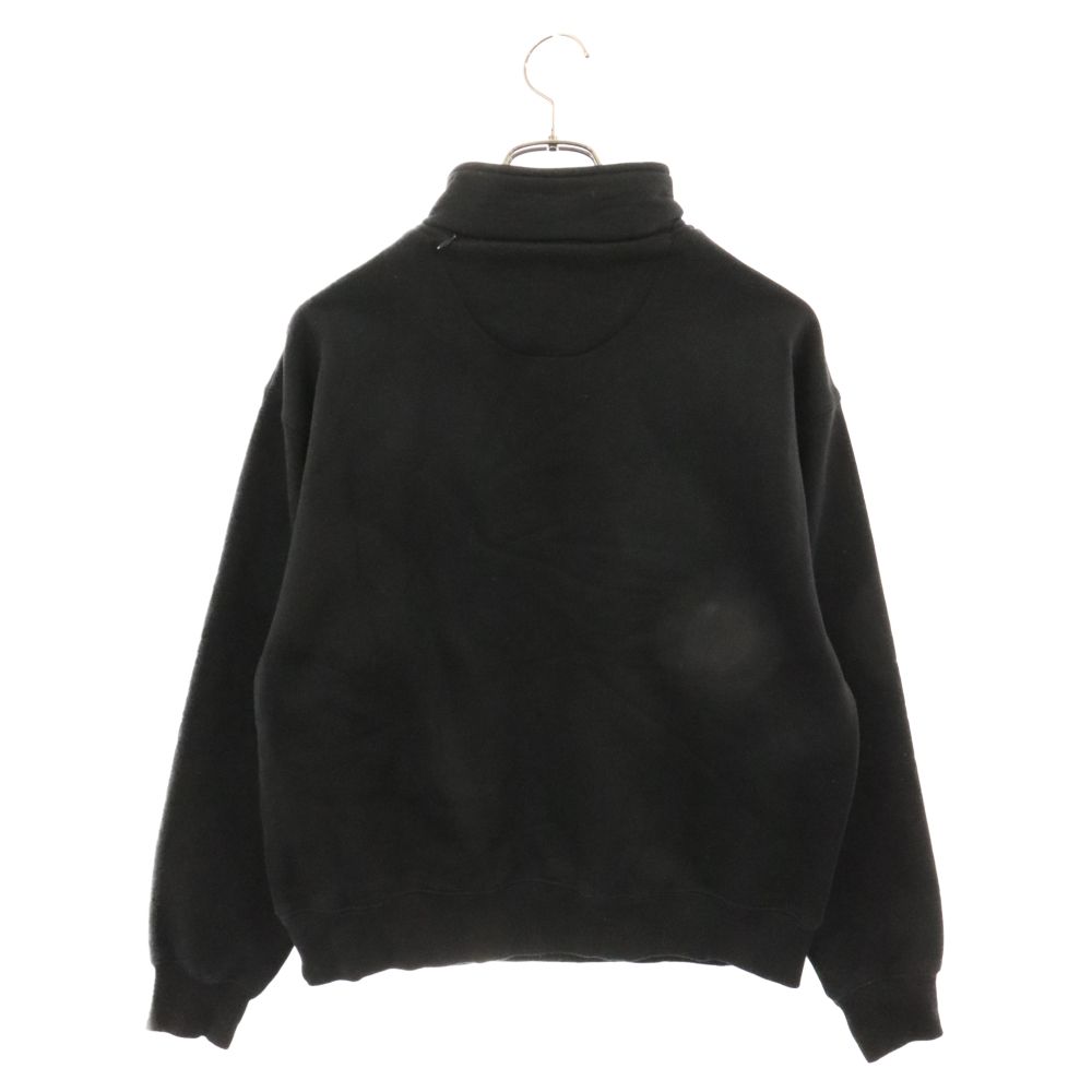 HUF (ハフ) ZIP SWEAT 刺繍ロゴ ハーフジップ スウェット