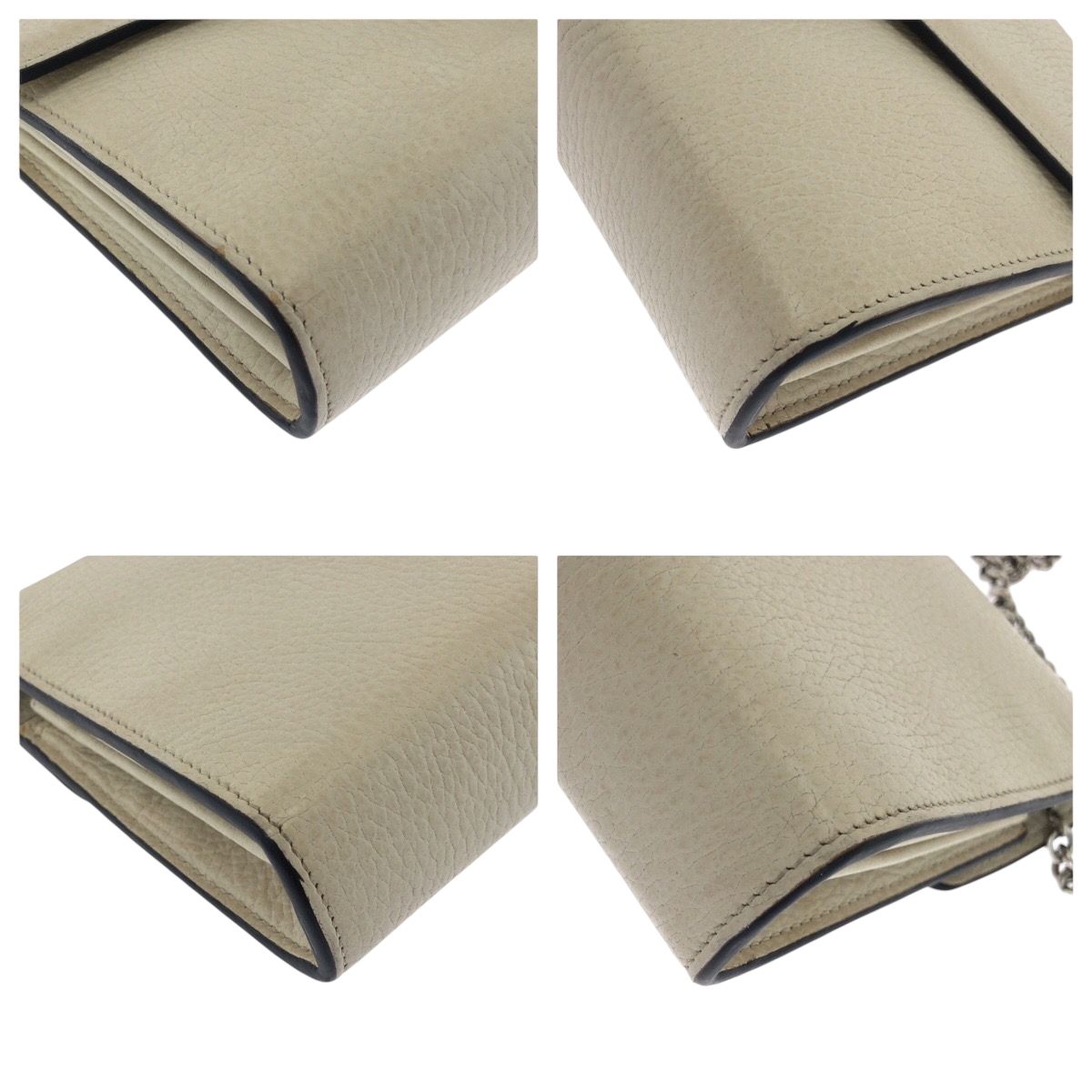 GUCCI グッチ ディオニュソス ホワイト シルバー金具 レザー 401231  