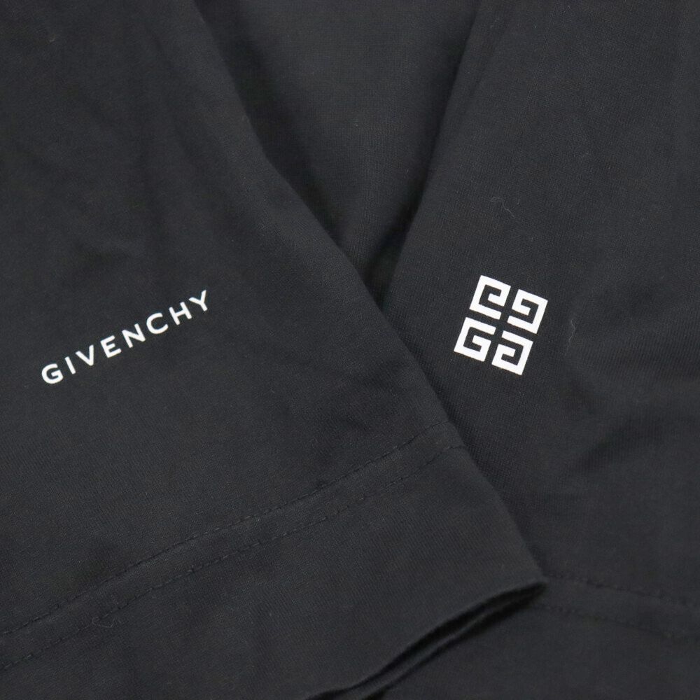 GIVENCHY (ジバンシィ) 21SS エンボス チェーン グラフィック 袖プリント Tシャツ 半袖カットソー BM712P3Y6B ブラック -  メルカリ