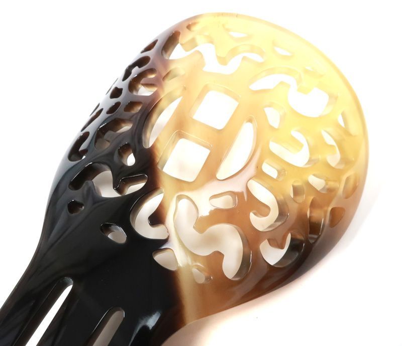 エルメス HERMES バッファローホーン かんざし ロカイユ Hロゴ モチーフ 髪留め 34351