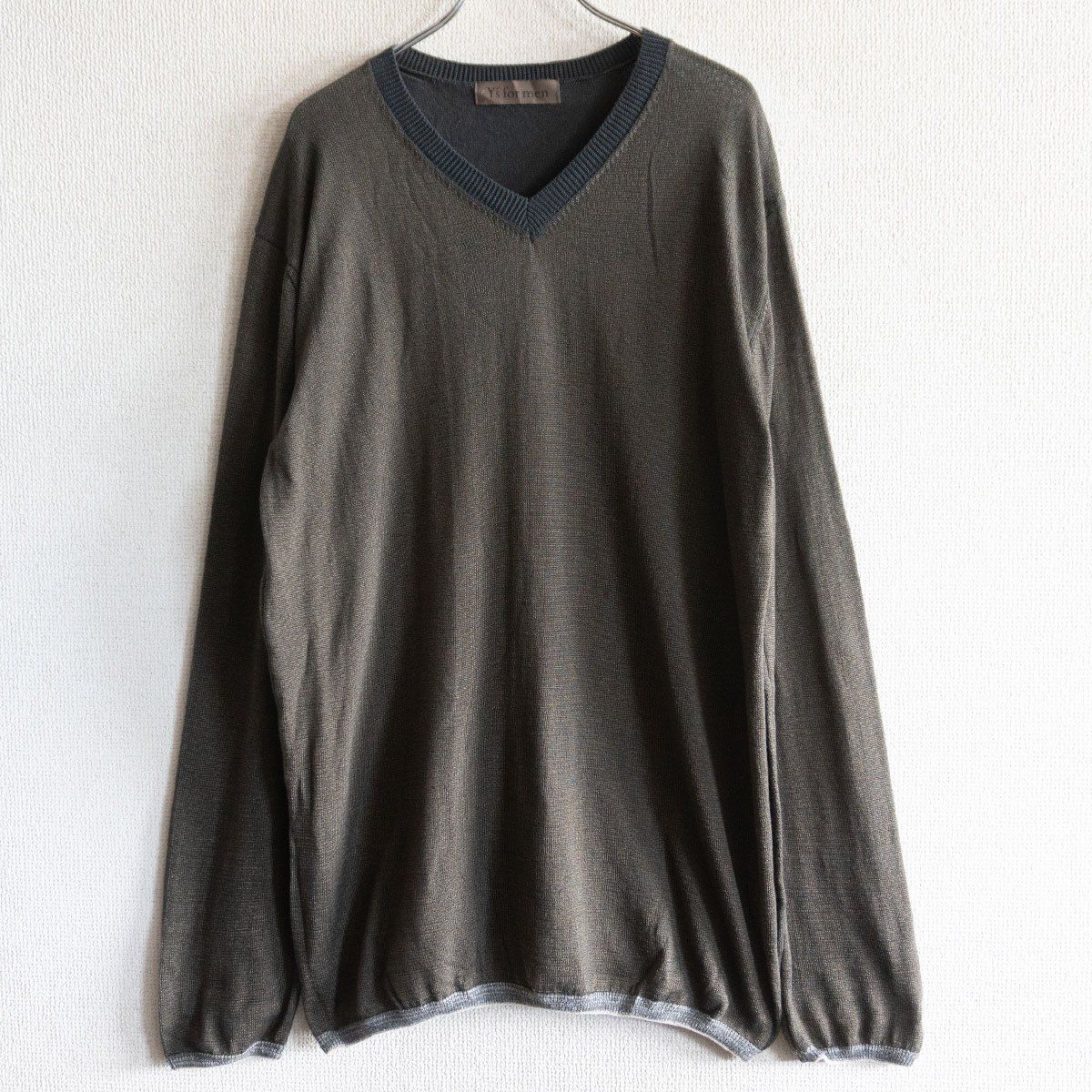 Y's for men グレー系ニットマフラー　ヨウジヤマモト 楽天市場】美品 Y's for men ワイズフォーメン ポケット付