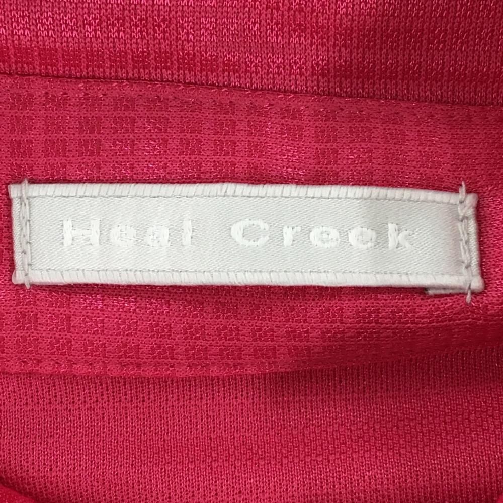 超美品】ヒールクリーク 半袖シャツ ピンク×グレー 地模様 肩切替