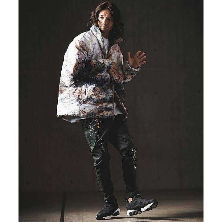 GLIMCLAP(グリムクラップ) 3M fake-down artistic-patterned fabric 