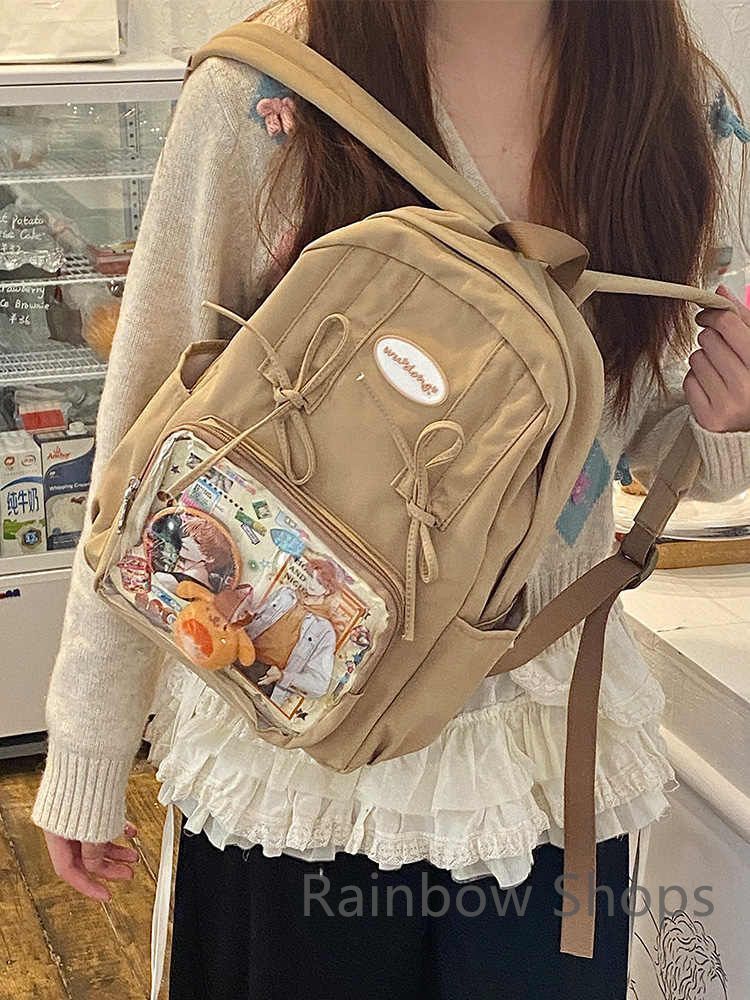 透明 デイパック 未使用 二次元 バッジ 学園 リュック 痛バッグ 女 yunban270