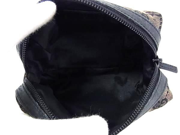 GUCCI グッチ 039 1118 002058 GG柄 GGキャンバス×レザー ポーチ
