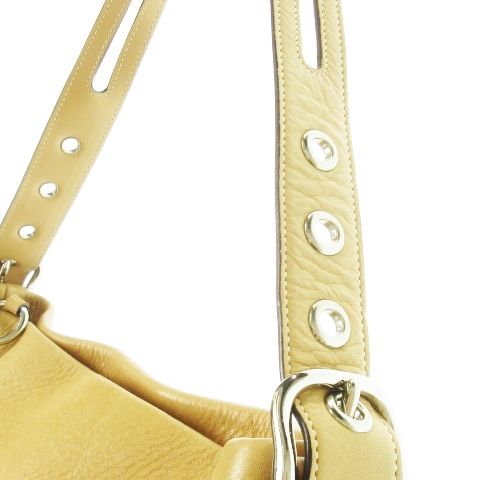 コーチ　ワンショルダー　バッグ　シボ革　レザー　肩掛け　ベージュ COACH コーチ ショルダーバッグ 斜め掛け 肩掛け ベージュ