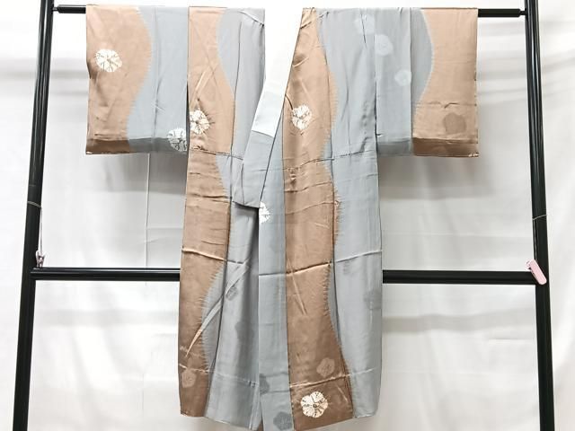 平和屋着物□上質な長襦袢 無双仕立て 草花文 三越扱い 正絹 逸品