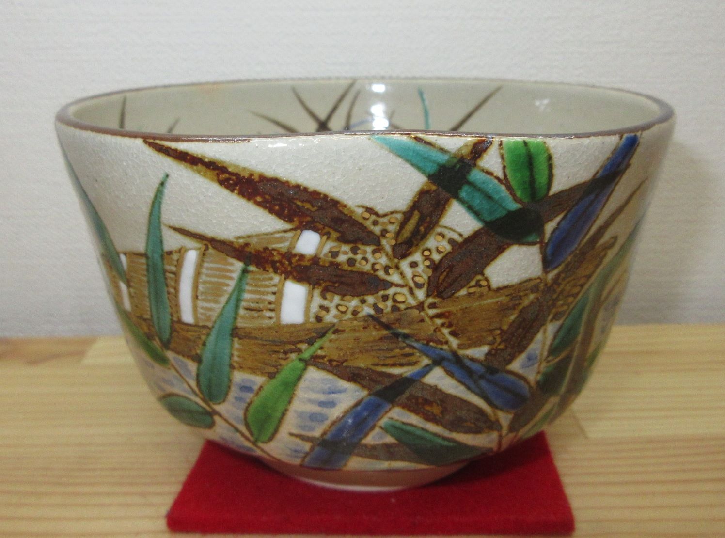 逢絢亭 茶道具 茶碗 京焼 乾山 柴舟の図 伊坂清香 共箱入り