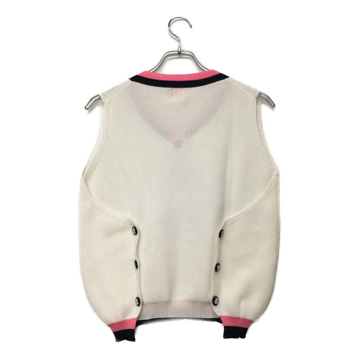 archivio ベスト ホワイト　サイズ38 サイズ：38 ARCHIVIO アルチビオ ; ジップベスト ロゴ 総柄