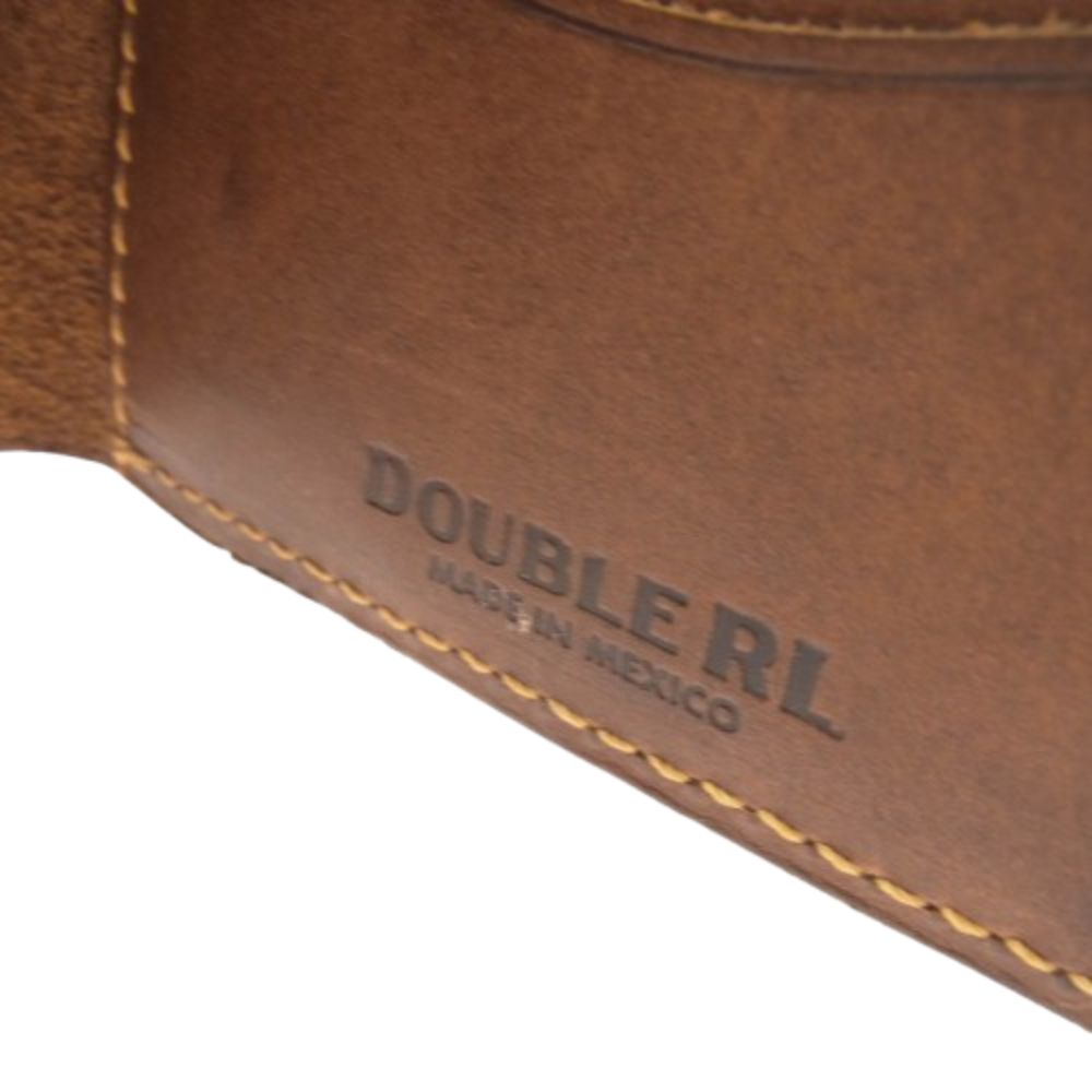 ダブルアールエル RRL ブラウンレザー 二つ折り財布 ビンテージ レザー