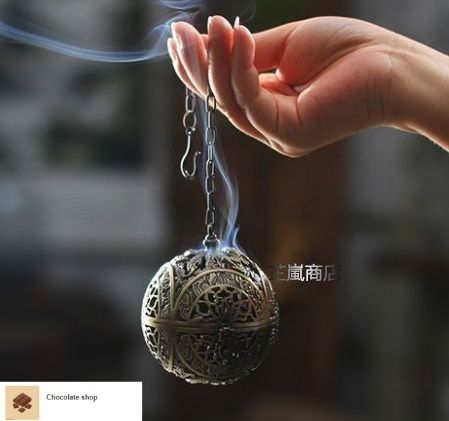 AG37 老岩作 香炉 透かし彫 金彩花図 銅製 共箱 未使用 AG37 老