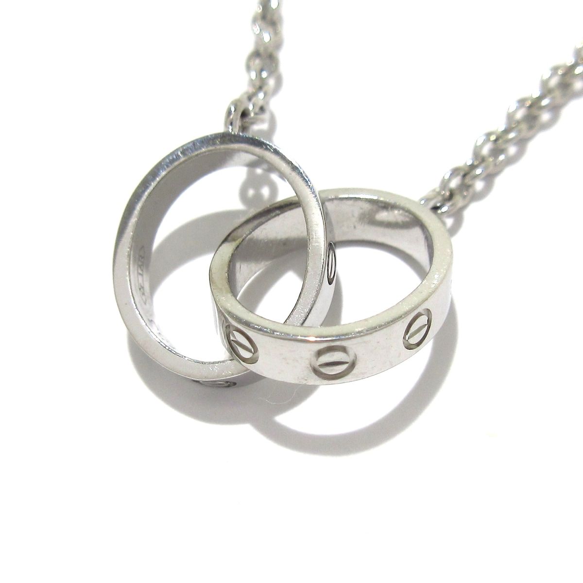  Cartier カルティエ ネックレス ベビーラブ K 18 WG ネックレス アクセサリー