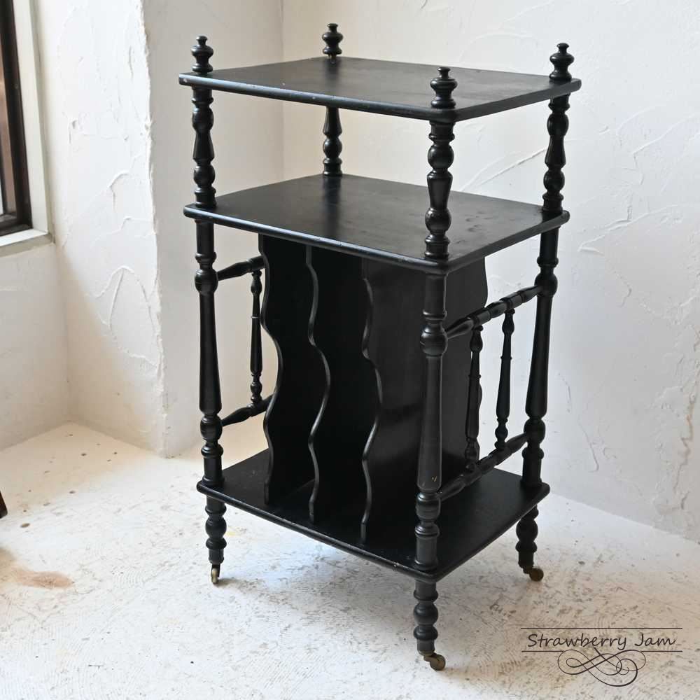 アンティーク　フランス　ナポレオン　ミュージックシェルフ　レコード　棚 IFU-391 フランスアンティーク ナポレオン ミュージックシェルフ