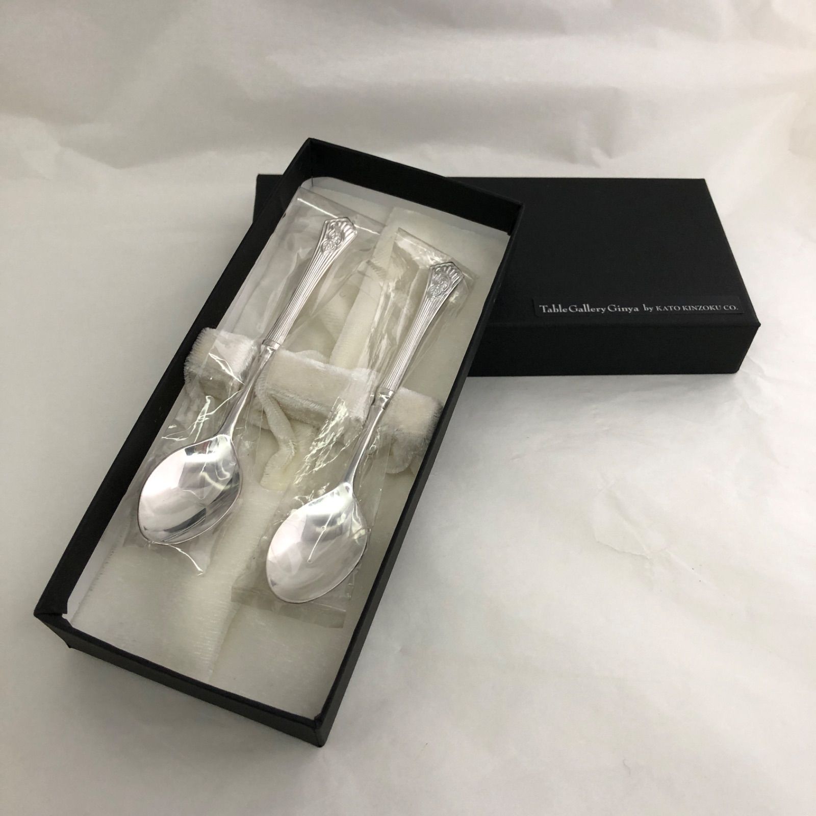 純銀製スプーン2本 アンティークシルバー 純銀製（925）1912年