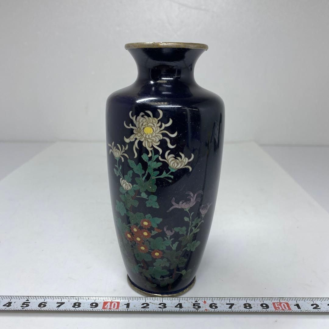 上手 七宝花瓶 トヒチサ 高さ15.5㎝ 東里6-0928