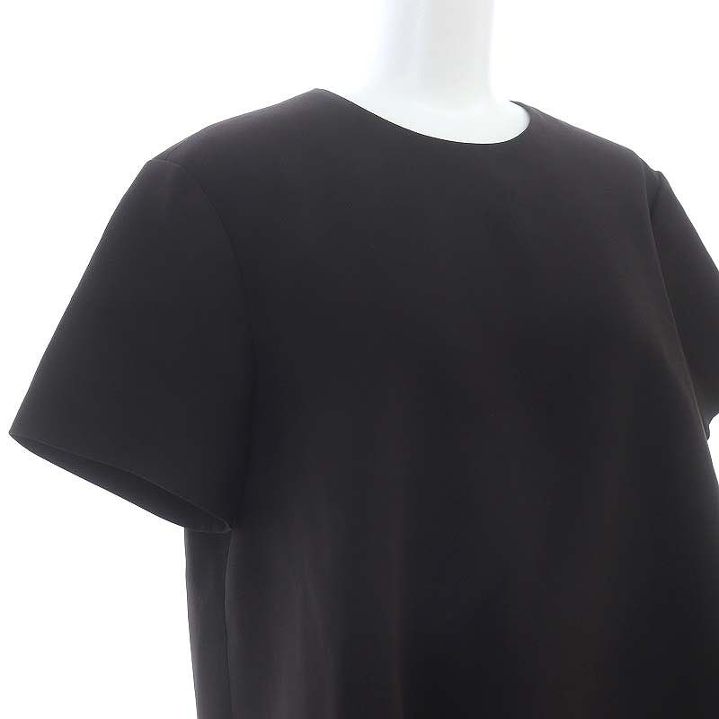 未使用品 セオリー Theory 24AW Admiral Crepe SS Aline Top Cl J ブラウス 半袖 S ブラック /ES ■OS ■SH レディース セオリー2024 Admiral Crepe SS Aline Top CL J