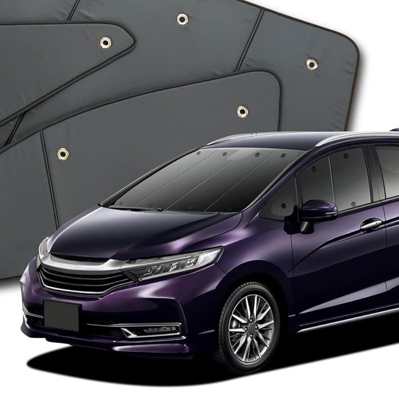 シャトル GK8/9系 ハイブリッド GP7/8系 カーテン サンシェード 車中泊 グッズ プライバシーサンシェード フロント用 対応 『01s-c021-fu』 0