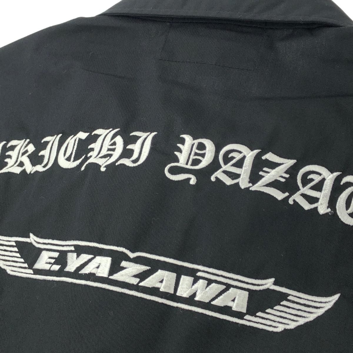 良好 E.YAZAWA 矢沢永吉 ワークシャツ Mサイズ ブラック ポリエステル
