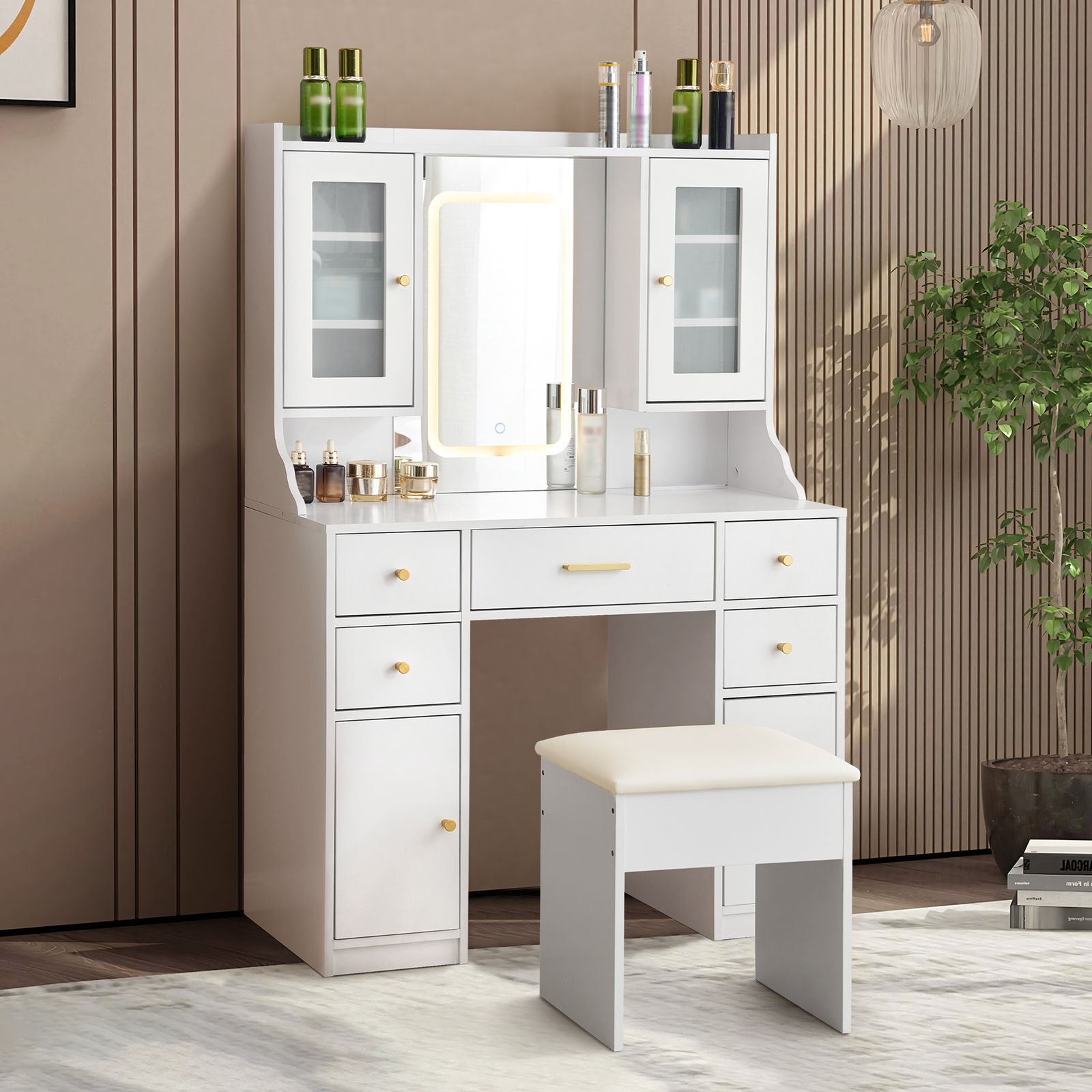 鎌倉彫 半月形 膳 図変り 5膳 共箱 [B25243] 鎌倉彫 半月形 膳 図変り