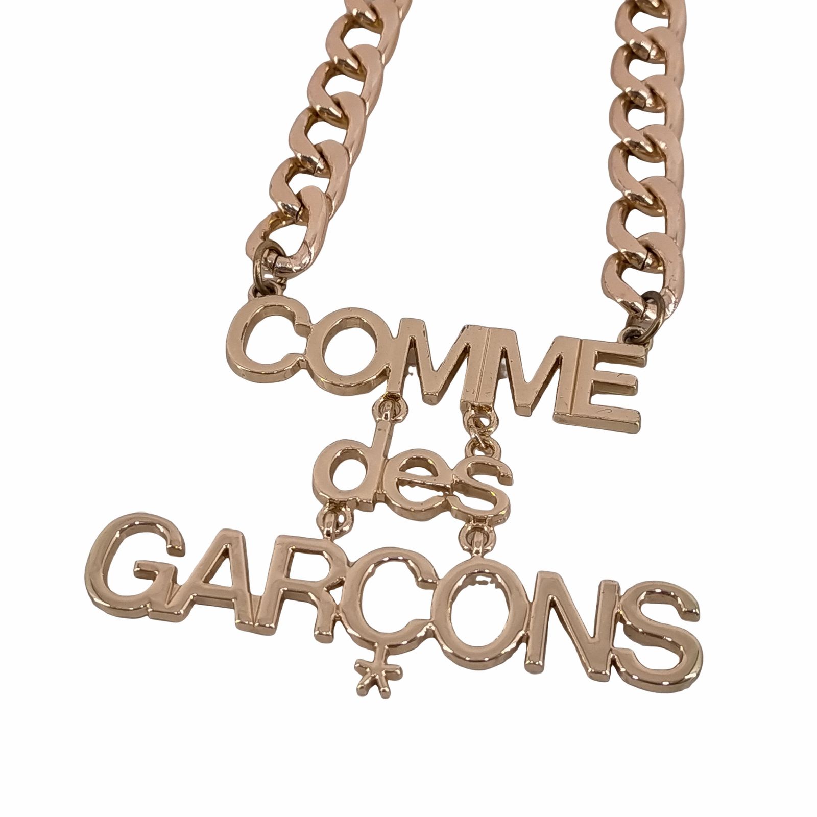 コムデギャルソン　ロゴネックレス COMME des GARCONS （コムデギャルソン） ロゴネックレス ピンク