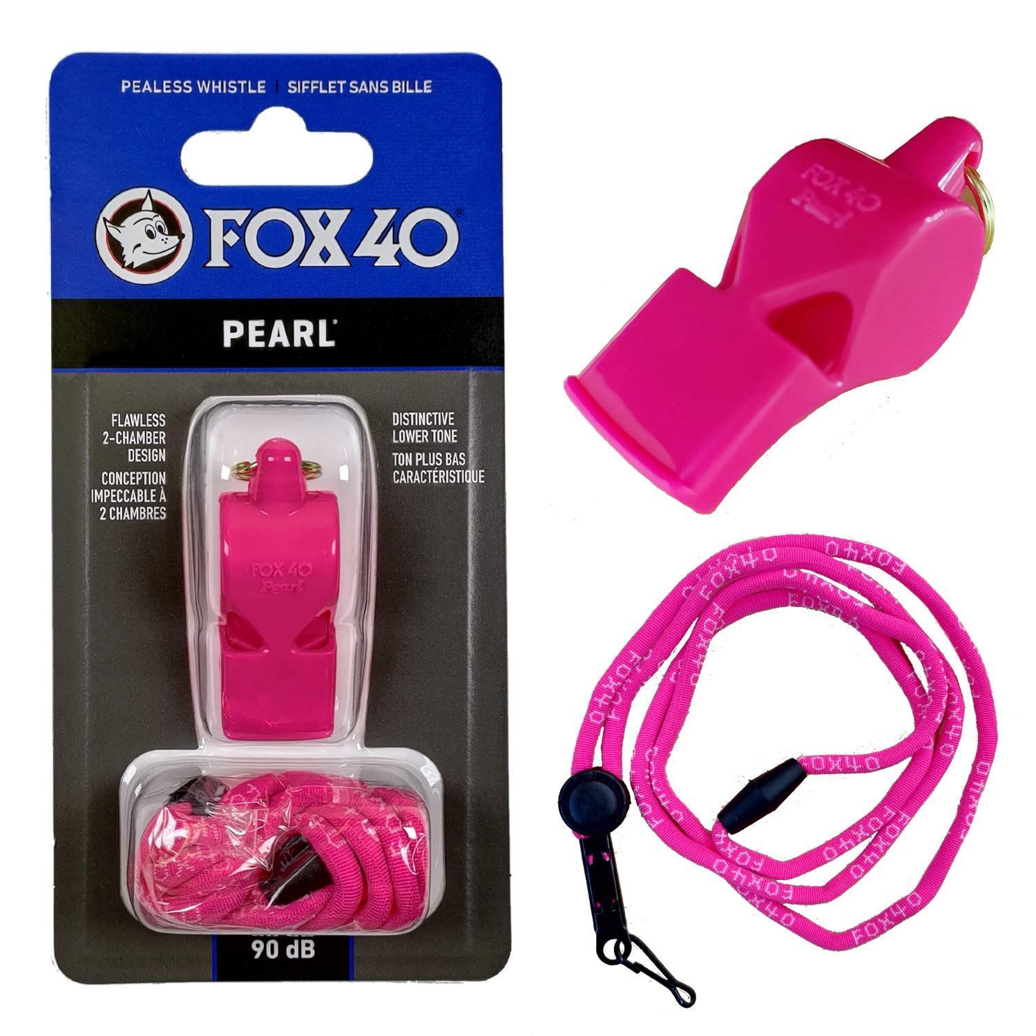 FOX40 フォックス40 Classic/Pearl ホイッスル プロ審判用【115db/90dB】ランヤード付属 コルク玉不使用ピーレスタイプ -  メルカリ