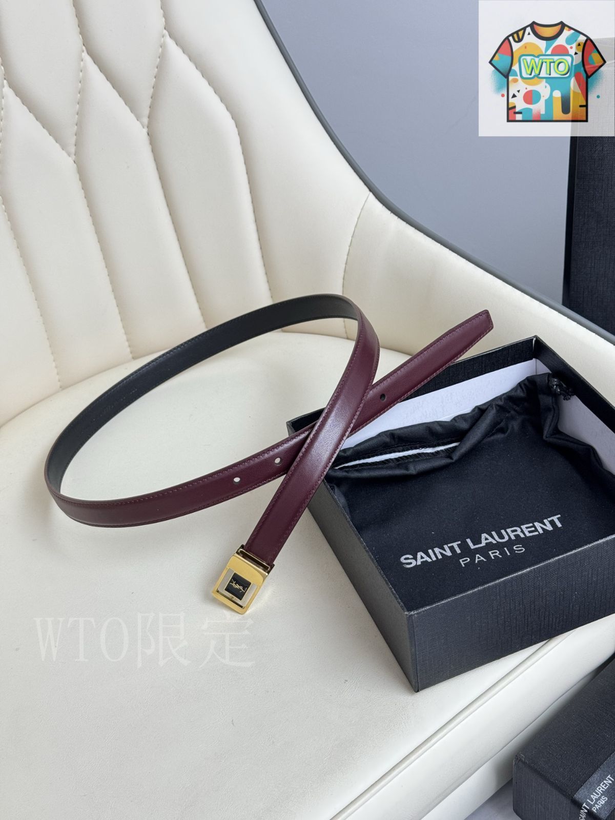 今日WTO】Saint Laurent サンローラン レディースベルト-WS98