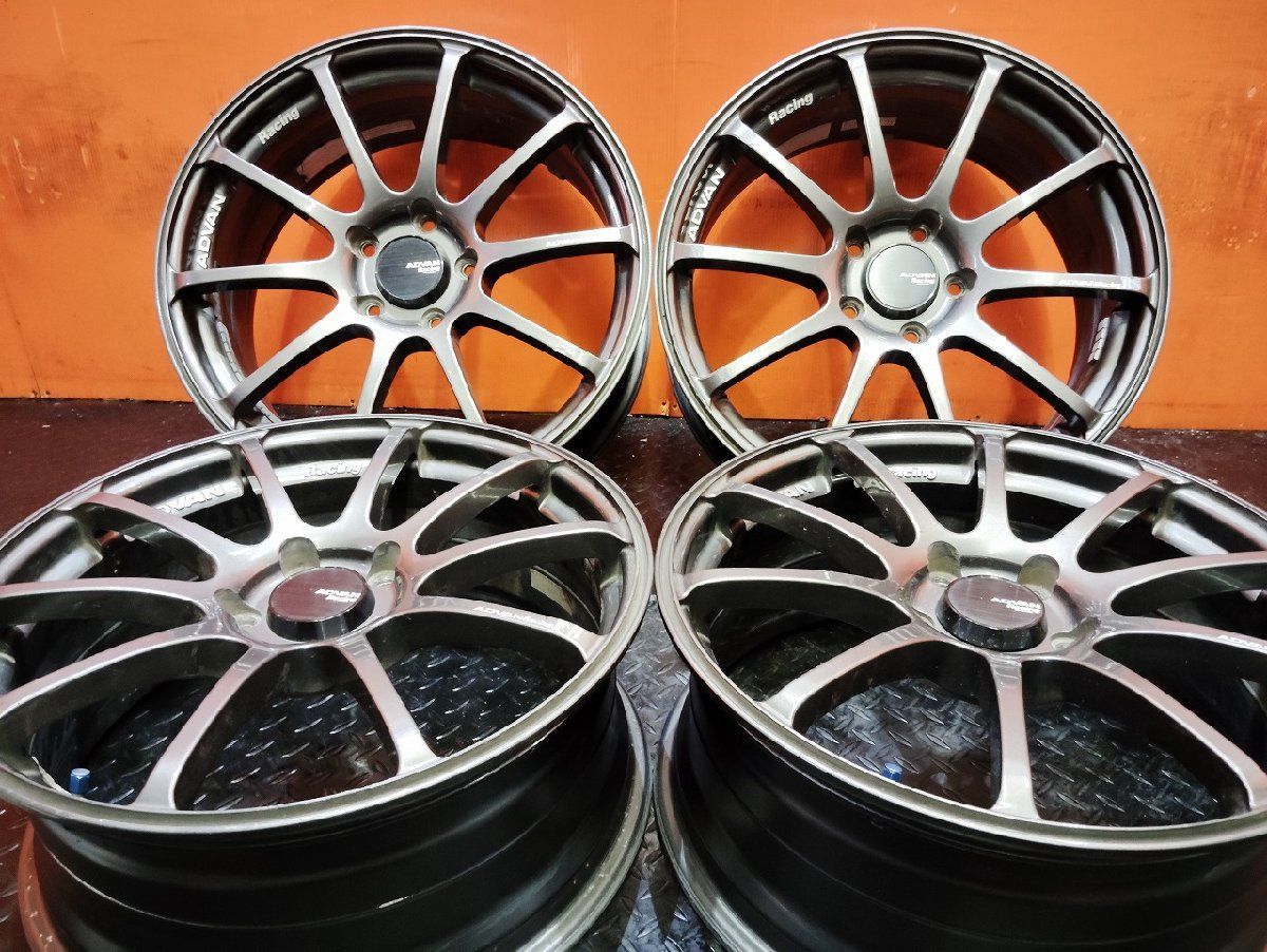 ADVAN Racing RS 社外ホイール 18インチ 4本 7.5J5HPCD114.3 48 ヴェゼル レヴォーグ エクストレイル等 VHE571